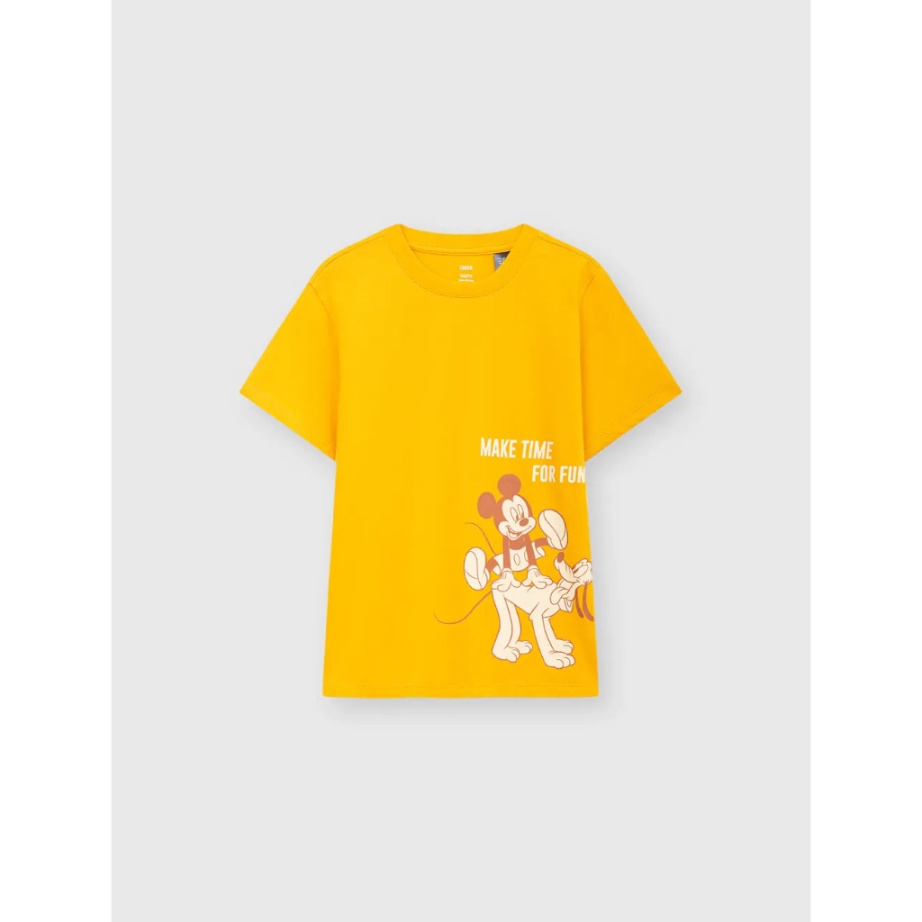 Áo phông bé trai CANIFA áo thun cổ tròn cộc tay in hình chuột mickey 2TS23W004