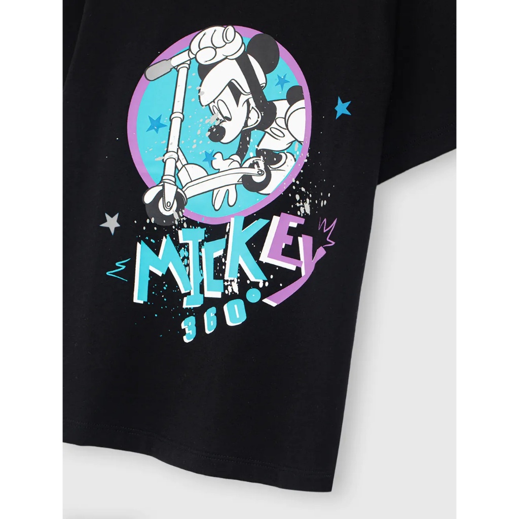 Áo phông bé trai CANIFA áo thun cổ tròn cộc tay in hình chuột mickey 2TS23W004