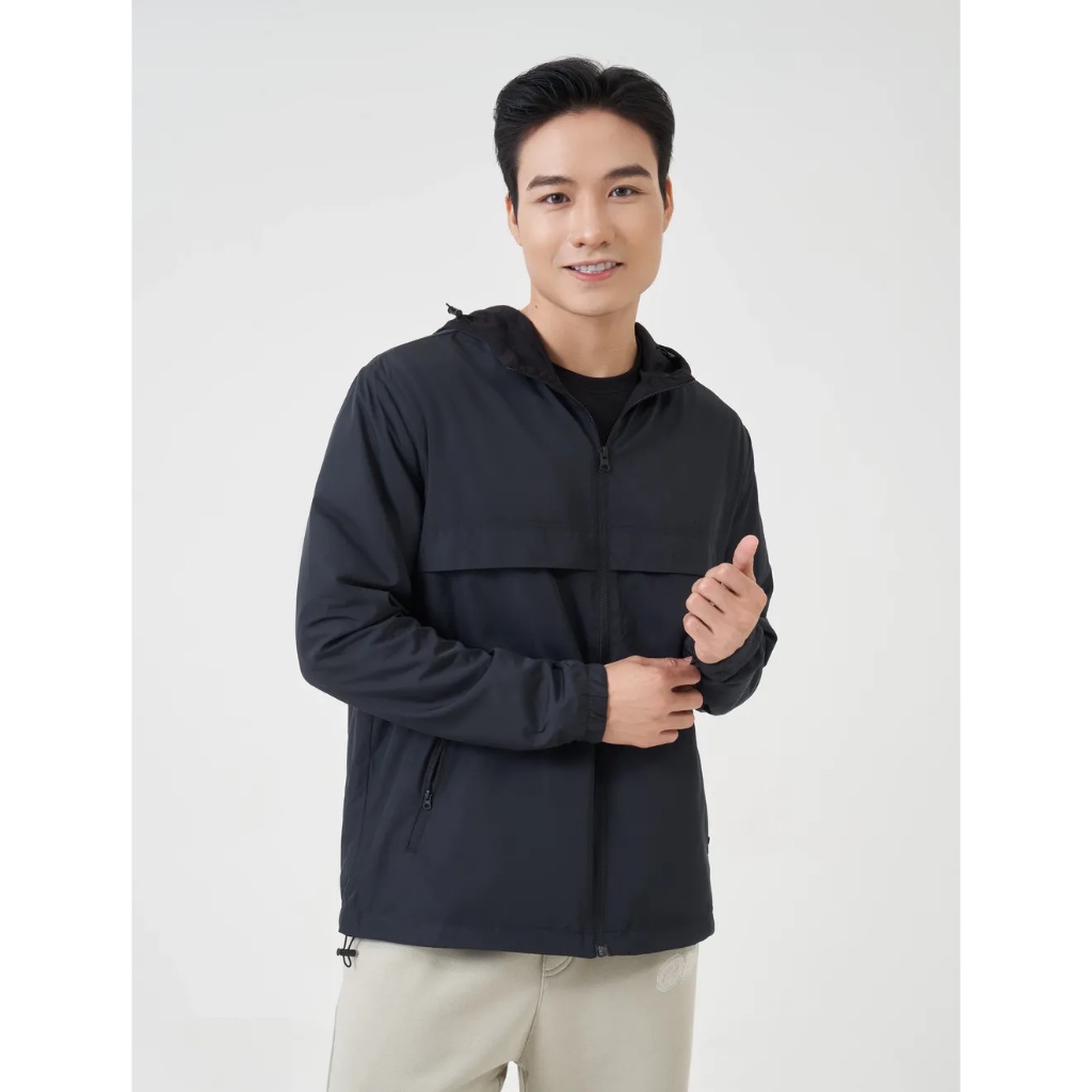 Áo khoác nam CANIFA có mũ kéo khóa dày dặn 8OT23W017