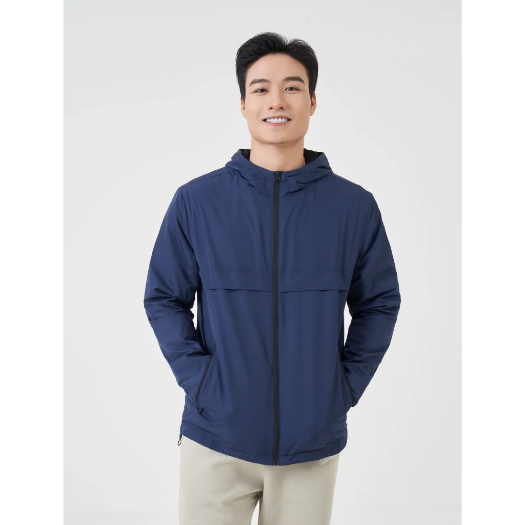 Áo khoác nam CANIFA có mũ kéo khóa dày dặn 8OT23W017