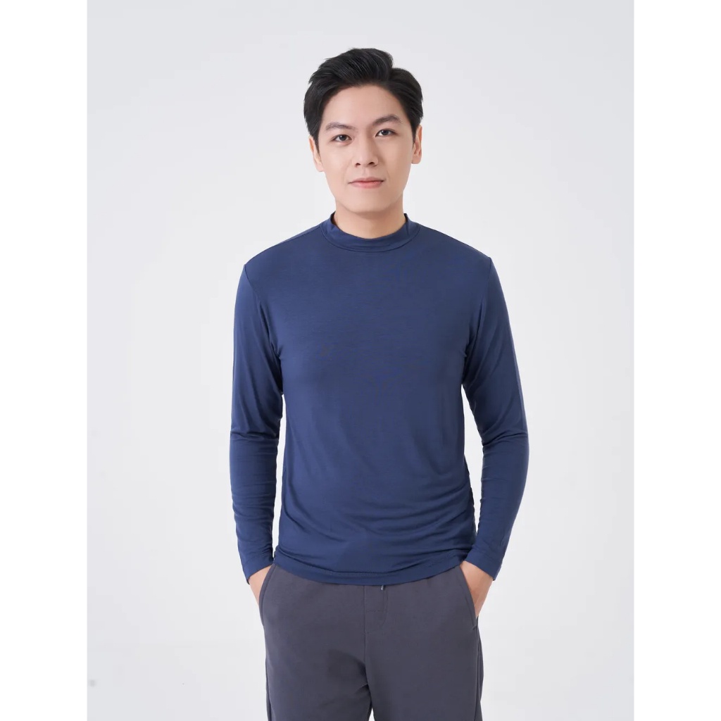 Áo giữ nhiệt nam CANIFA dài tay cổ 3 phân 8IT23W001