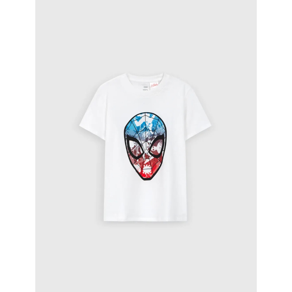 Áo phông bé trai CANIFA áo thun ngắn tay chất liệu cotton in hình Spiderman 2TS23W005