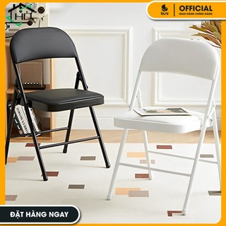 Ghế văn phòng gấp gọn, ghế gấp gọn decor phòng, ghế đệm tựa gấp gọn chất đệm dày dặn mềm mịn thấm hút tốt độ đàn hồi cao