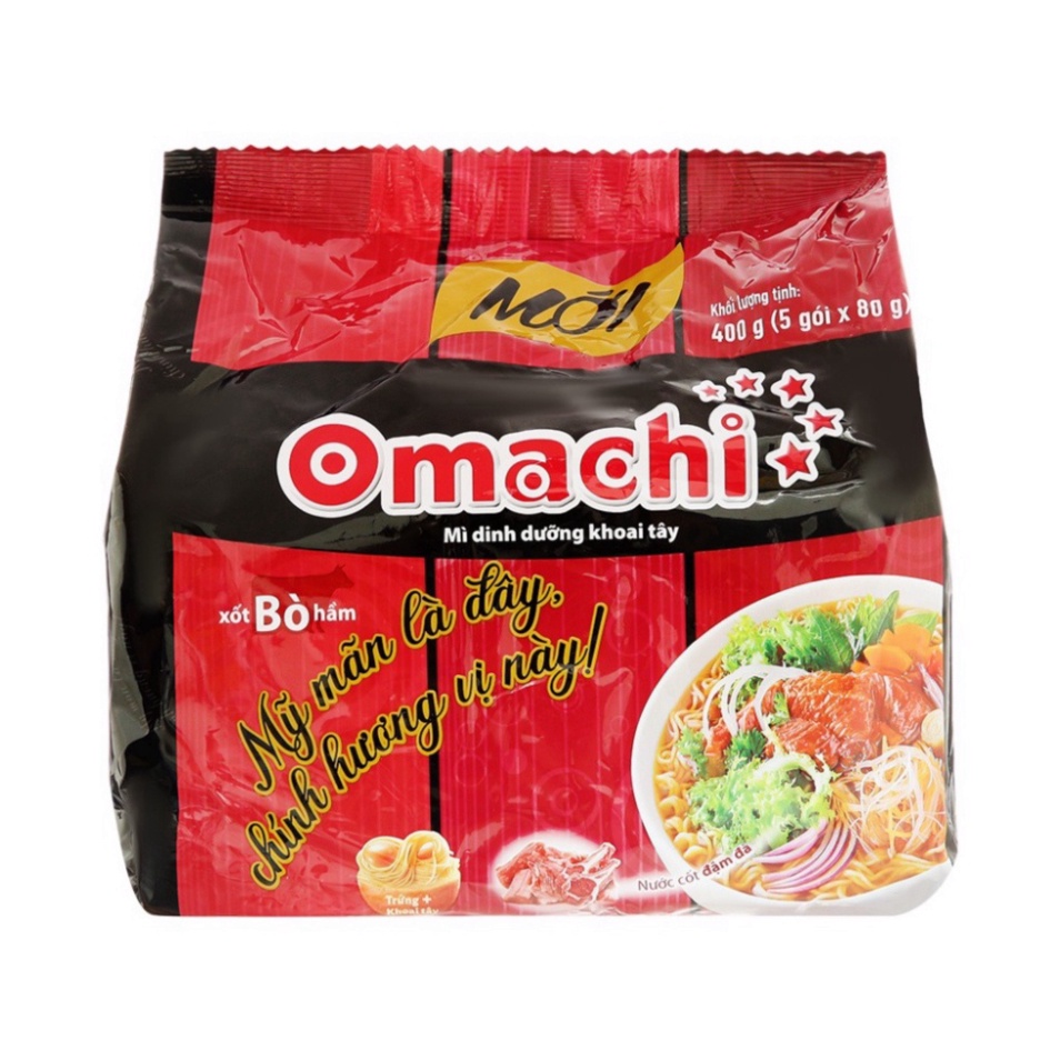 mì khoai tây Omachi xốt bò hầm