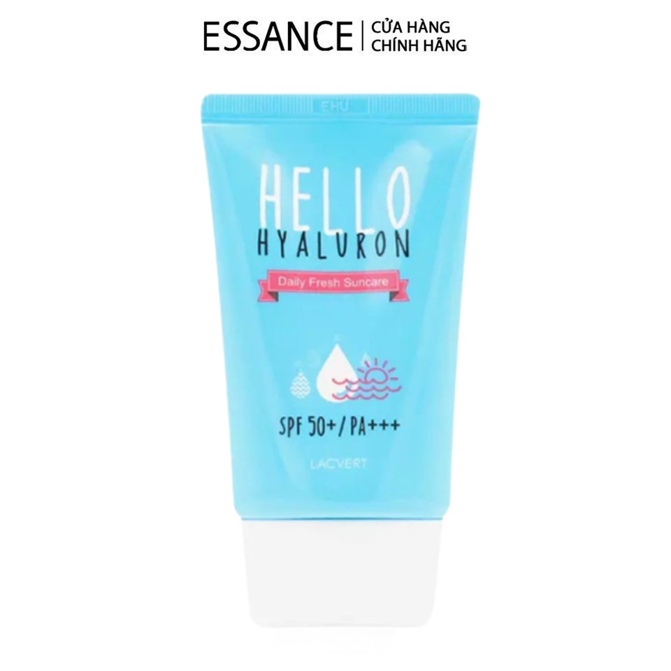 Kem chống nắng dịu da Essance Lacvert Hello Hyaluron Daily Fresh Suncare SPF 50+/PA+++50ml