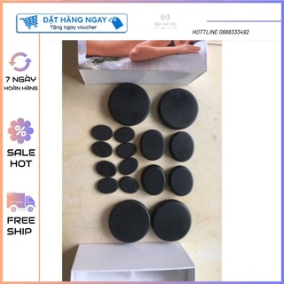 Bộ đá nóng massage spa 16 viên body -dùng trong đông y, spa, thẫm mỹ viện