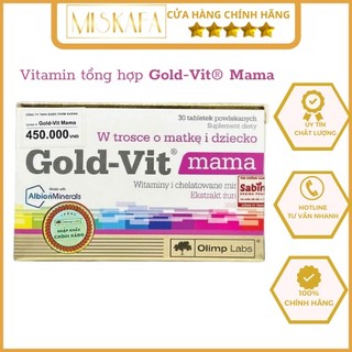 Gold-Vit® Mama - Vitamin tổng hợp bổ sung các vitamin và khoáng chất cho mẹ bầu và sau sinh, Gold Vit Mama - Chính hãng