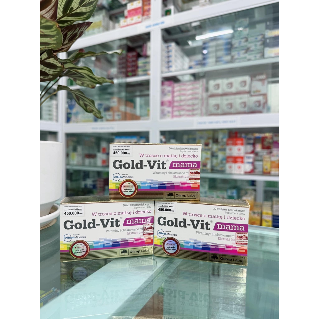 Gold-Vit® Mama - Vitamin tổng hợp bổ sung các vitamin và khoáng chất cho mẹ bầu và sau sinh, Gold Vit Mama - Chính hãng