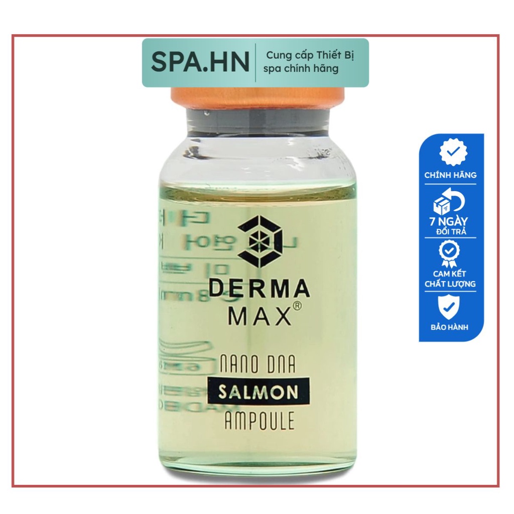 Tế Bào gốc KOREA DERMA MAX Salmon Cá Hồi Căng Bóng - Trẻ Hoá Trắng Da- Lấp Đầy Rãnh Nhăn [1ống x8ml]