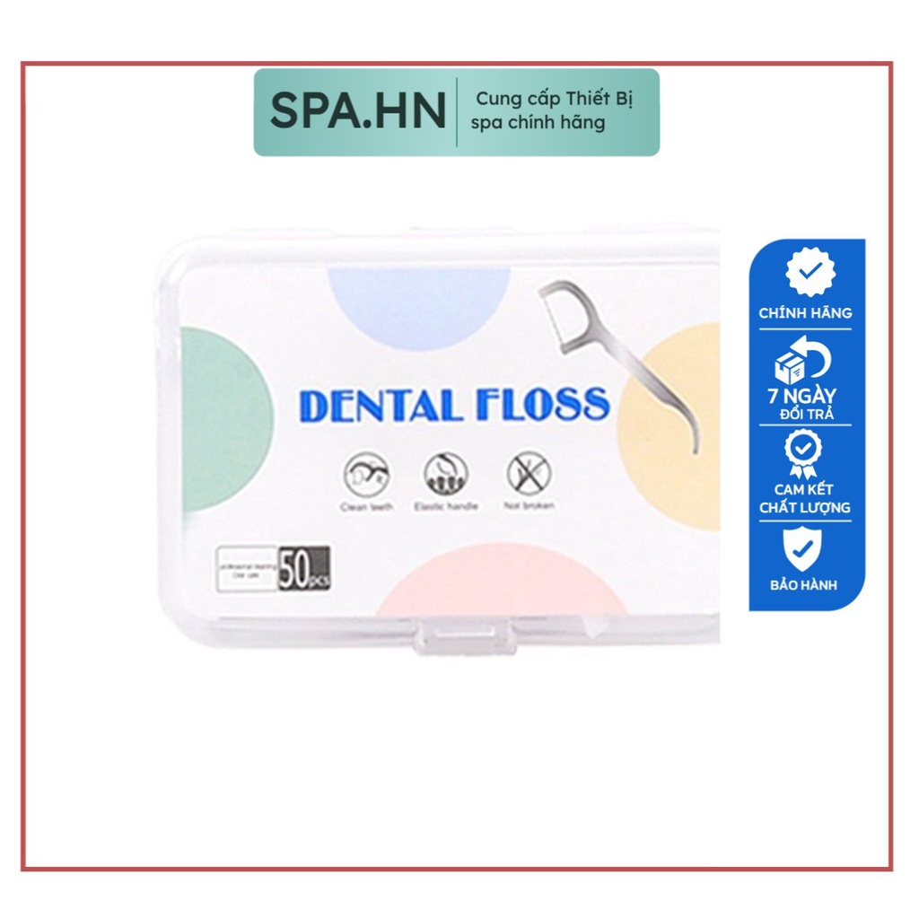 Hộp 50 TĂM NHA KHOA_CHỈ NHA KHOA_TĂM CHỈ NHA KHOA FLOSS PICKS