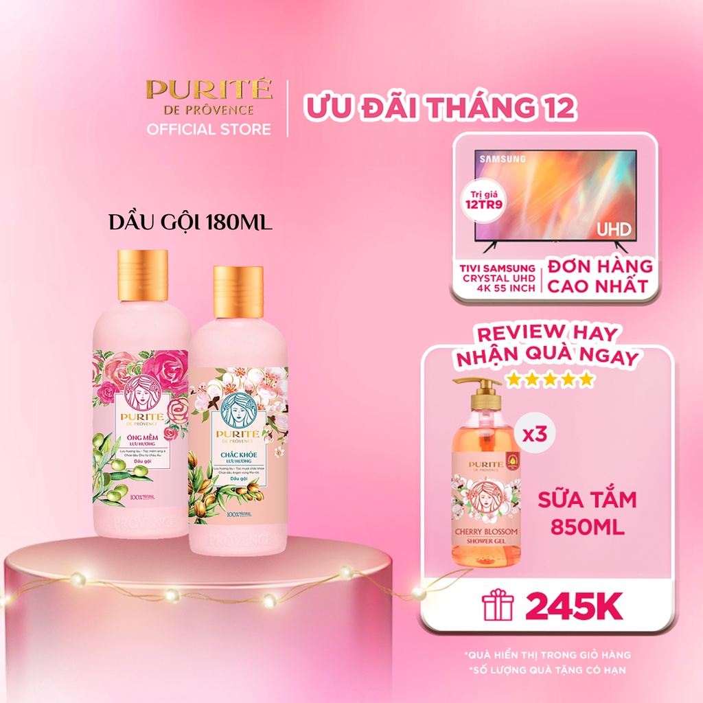 Dầu Gội Purite Lưu hương 180ml