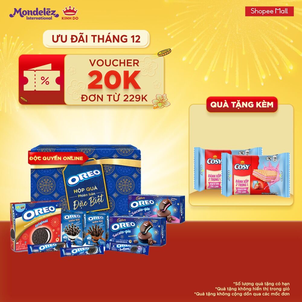 Hộp quà tặng bánh OREO phiên bản đặc biệt 1010g 12-14/12