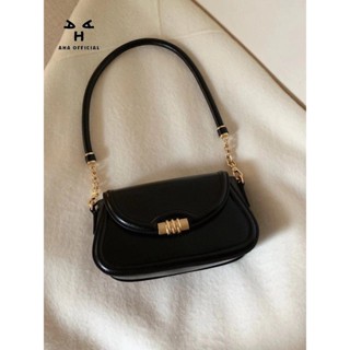 Aha Túi Xách Đeo Vai Chéo Hình Yên Ngựa Màu Vàng Đen Thời Trang Thu Đông 2023 Cao Cấp Cho Nữ