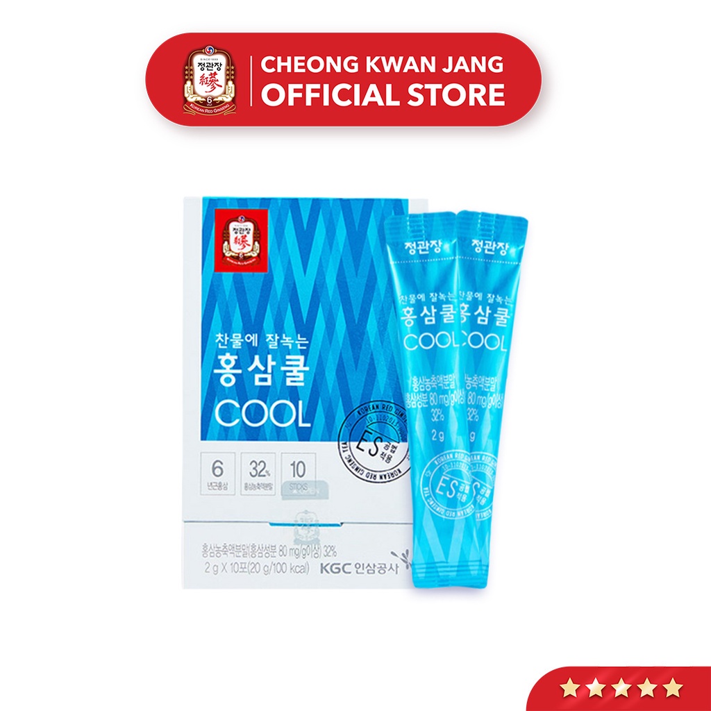 Trà Hồng Sâm Hàn Quốc Hòa Tan Tea Cool KGC Cheong Kwan Jang (10 gói)