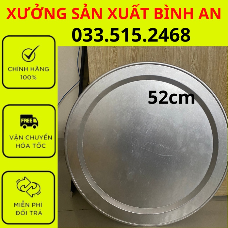 Mâm nhôm cỡ đại 52cm và 32cm loại to tròn các cỡ hàng loại 1, đồ dùng phòng bếp để ăn cơm, cỗ, tiệc, lẩu
