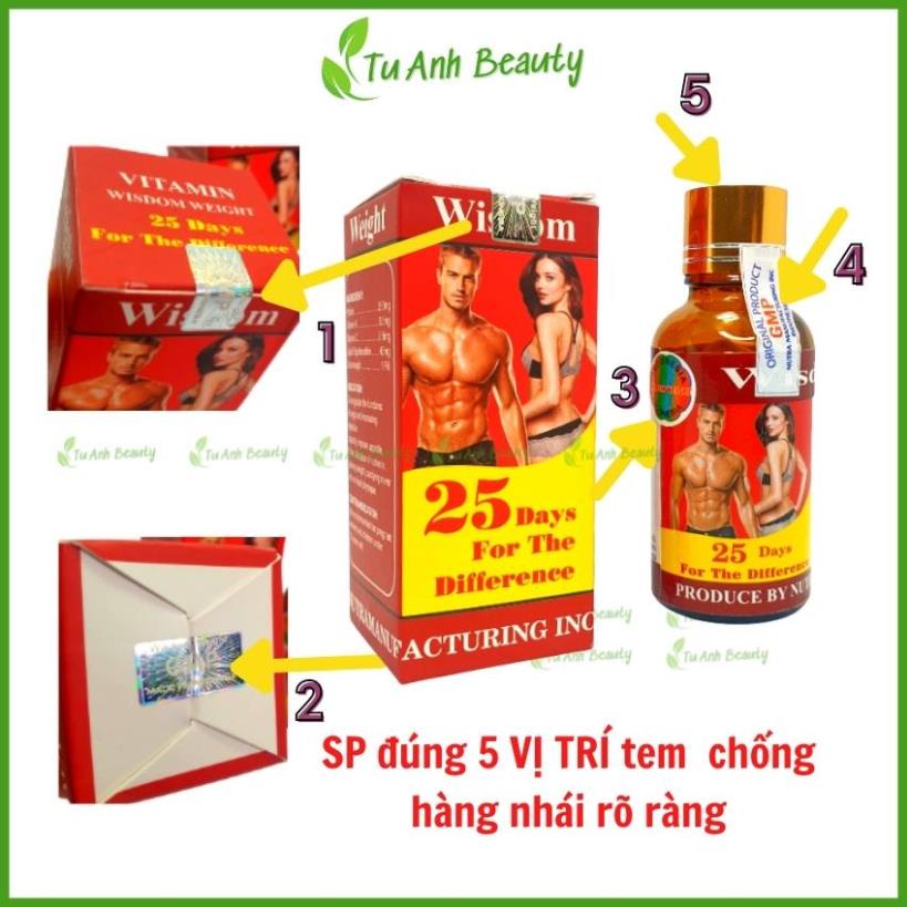 Tăng cân wisdom weight, vitamin tăng cân wisdom weight chính hãng indonesia tăng cân an toàn không tích nước