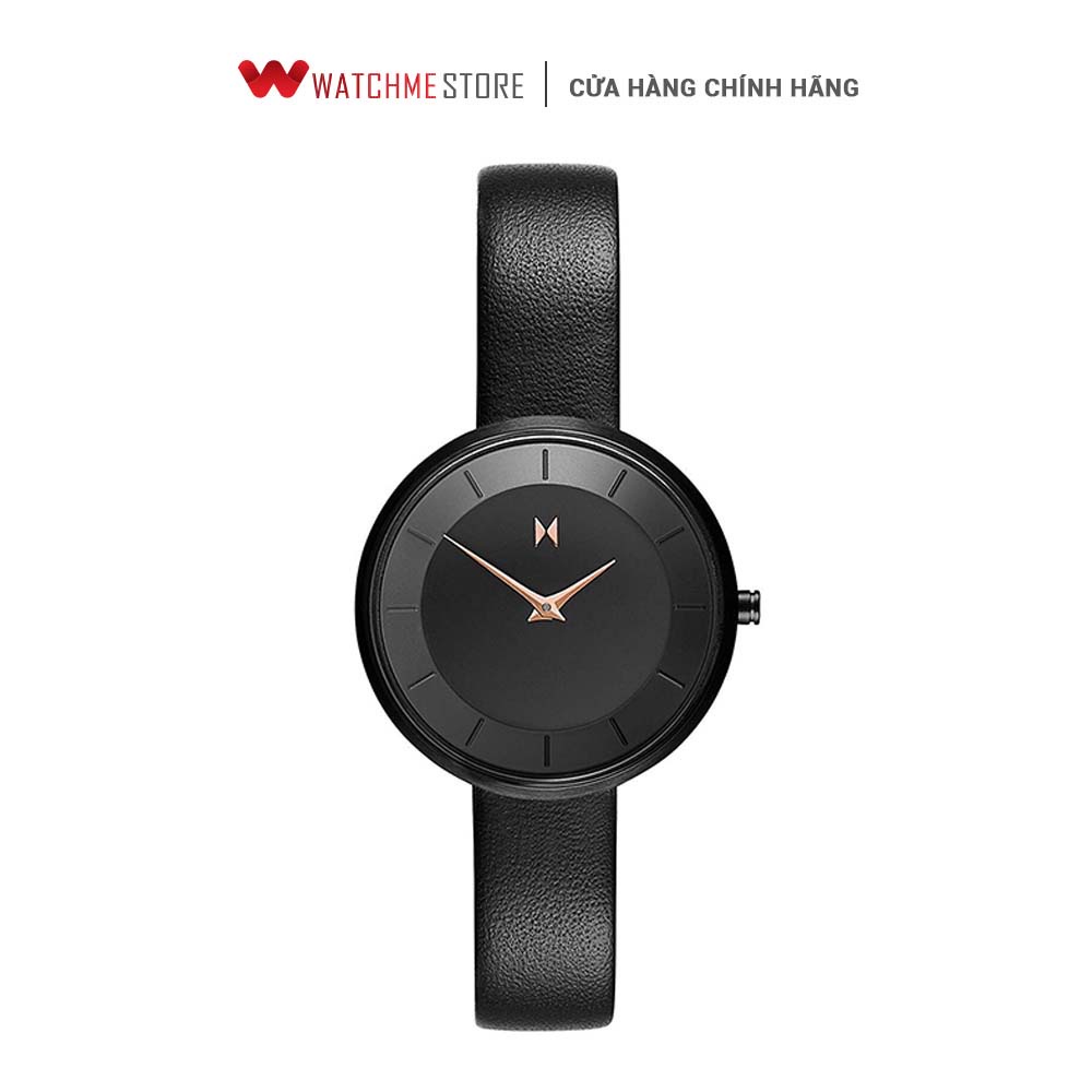 Đồng hồ Nữ MVMT dây da đen 32mm - D-FB01-BLBL - Đồng hồ chính hãng