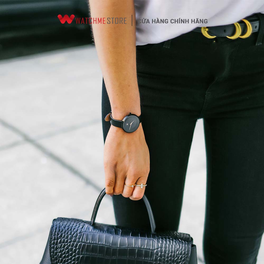 Đồng hồ Nữ MVMT dây da đen 32mm - D-FB01-BLBL - Đồng hồ chính hãng