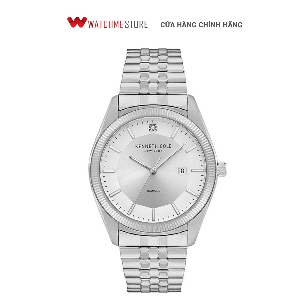 Đồng hồ Nam Kenneth Cole dây thép không gỉ 41mm - Genuine Diamond KC51022004