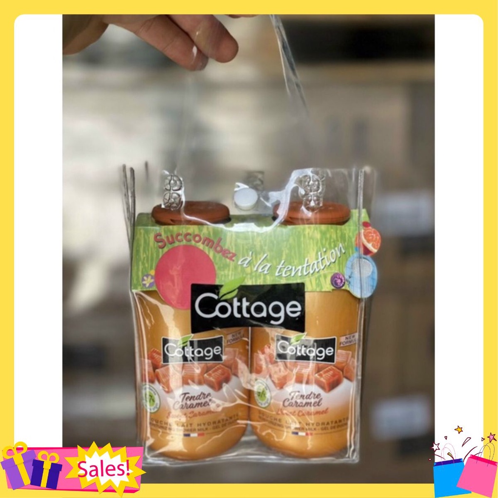 2 Set quà 2 chai sữa tắm Cottage 250ml