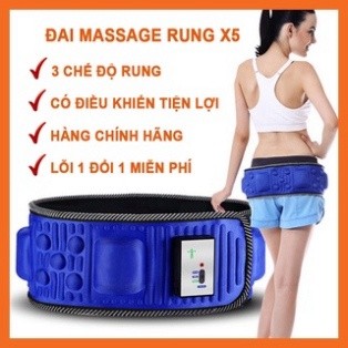 Máy Massage Rung Nóng X5, Đai massage cao cấp giảm mỡ bụng cho dáng vóc eo thon