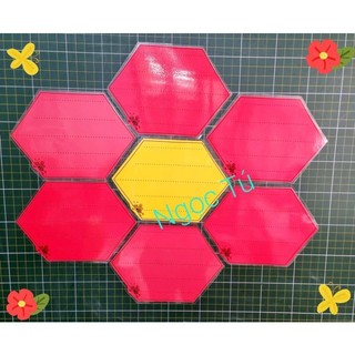 Set 7 miếng tổ ong rời học tâp, có nam châm