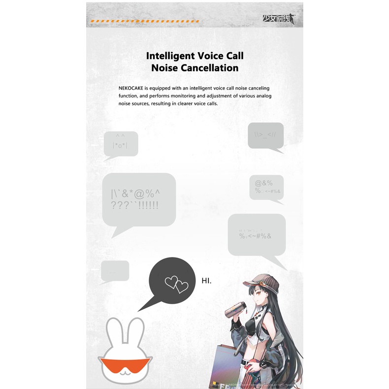 Tai nghe Bluetooth Moondrop Nekocake Girl Frontline Phiên Bản Giới Hạn | anime girl – MITSUKIYUKI | Bluetooth 5.2