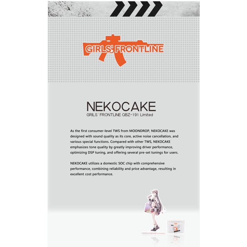 Tai nghe Bluetooth Moondrop Nekocake Girl Frontline Phiên Bản Giới Hạn | anime girl – MITSUKIYUKI | Bluetooth 5.2