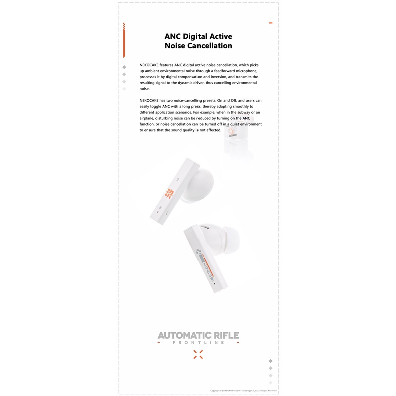 Tai nghe Bluetooth Moondrop Nekocake Girl Frontline Phiên Bản Giới Hạn | anime girl – MITSUKIYUKI | Bluetooth 5.2