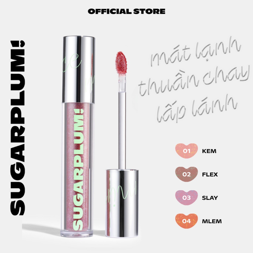 Combo Son OFÉLIA SUGARPLUM - MistyNow Blurring Tint + MintyIce Sparkling Gloss (3.8g x 3.7g)