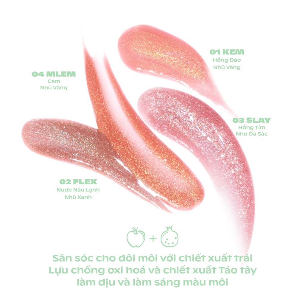 Combo Son OFÉLIA SUGARPLUM - MistyNow Blurring Tint + MintyIce Sparkling Gloss (3.8g x 3.7g)