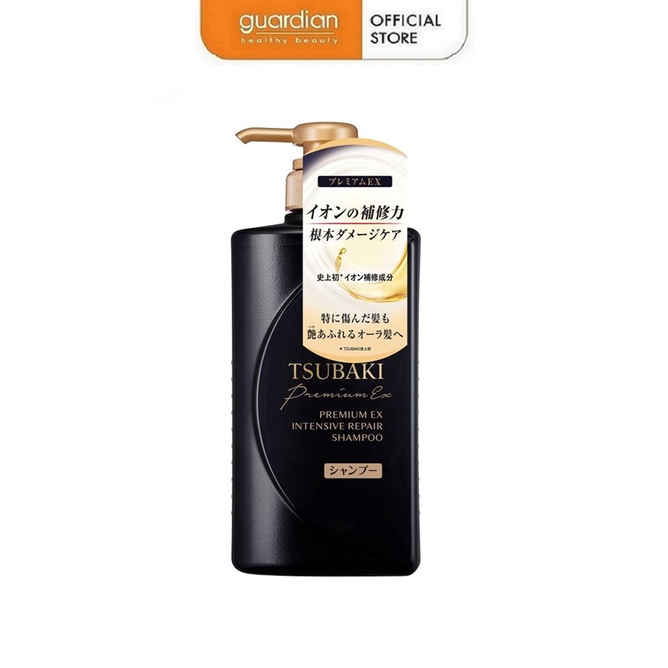 Dầu Gội Giúp Phục Hồi Chuyên Sâu & Tái Tạo Tóc Hư Tổn Tsubaki Premium Ex Intensive Repair 490ml