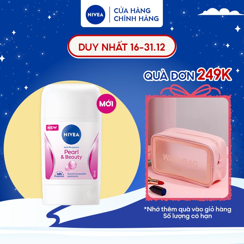 Sáp Ngăn Mùi NIVEA Pearl & Beauty Chiết Xuất Ngọc Trai (50 ml) - 84155