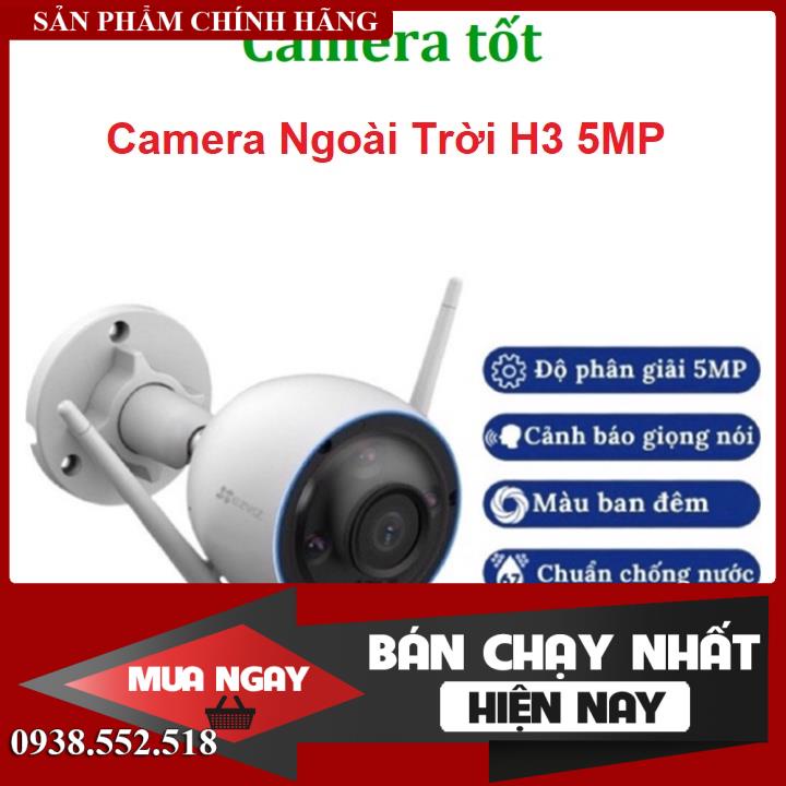 Camera Ezviz H3 5MP 3K / 3MP 2K Độ Net Cao - Ngoài Trời - Màu đêm - Đàm thoại 2 chiều