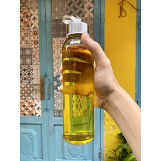Bình nước thủy tinh saffron cao cấp 500ml