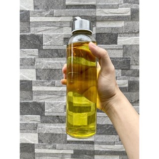 Bình nước thủy tinh saffron cao cấp 500ml