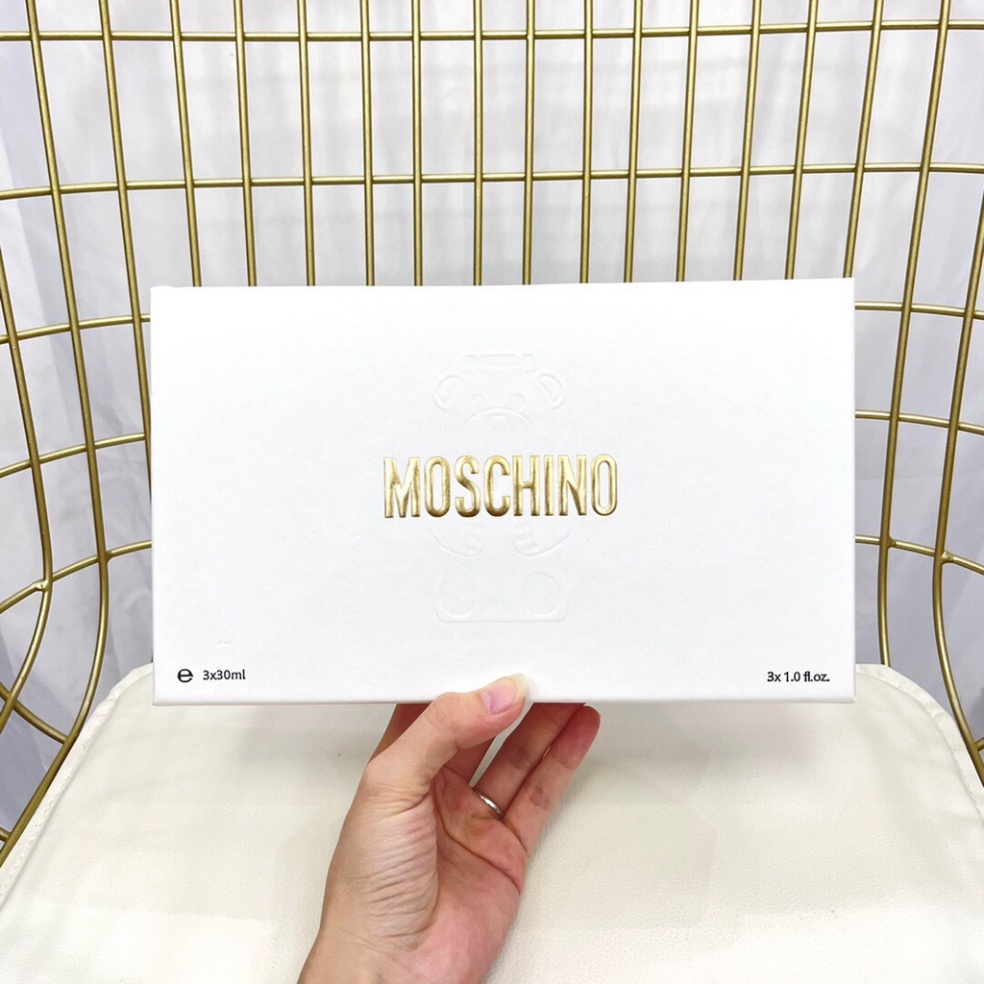 MOSCHINO Bộ 3 Lọ Nước Hoa Họa Tiết Gấu Bông moschino 30ml*3