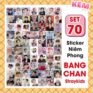 Set 70 sticker niêm phong bang chan skz - đã cắt rời - tem dán 4x4cm in hình bang chan skz chỉ cần bóc dán |kempt