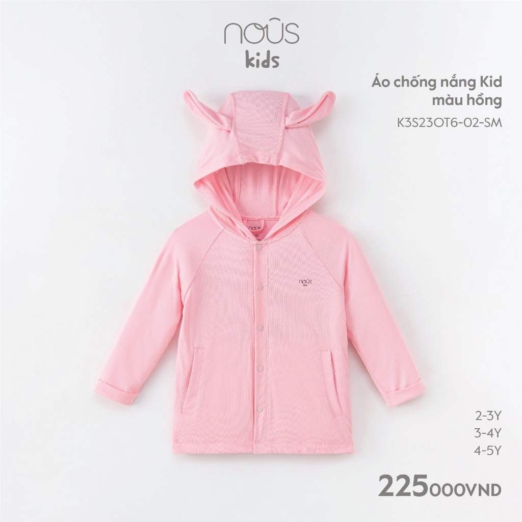 Áo chống nắng Kid Xanh Nhạt - Nous Bình Dương