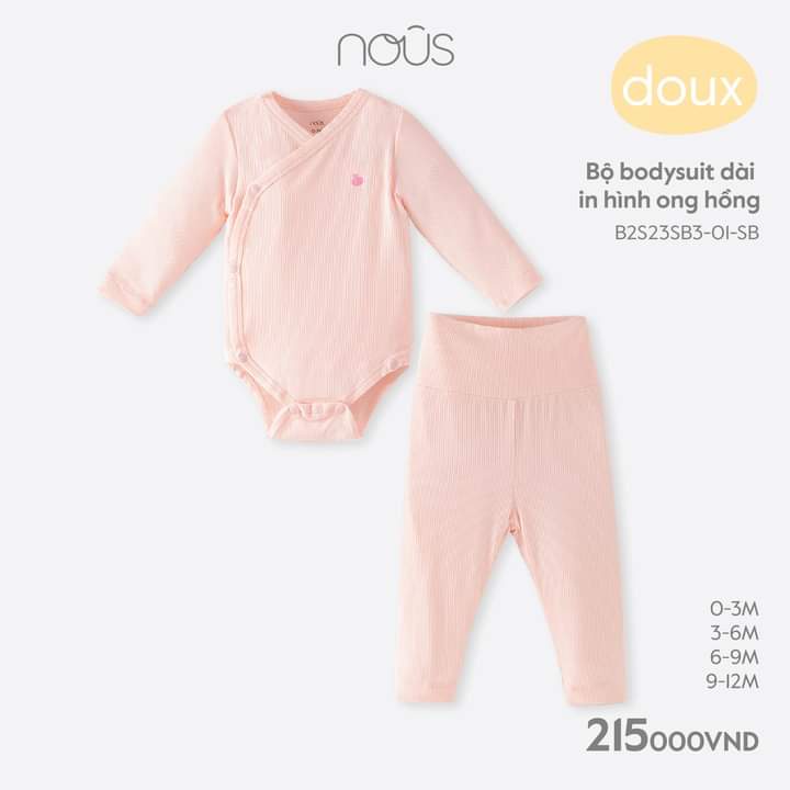 Bộ bodysuit không tất đủ màu họa tiết - Nous Bình Dương