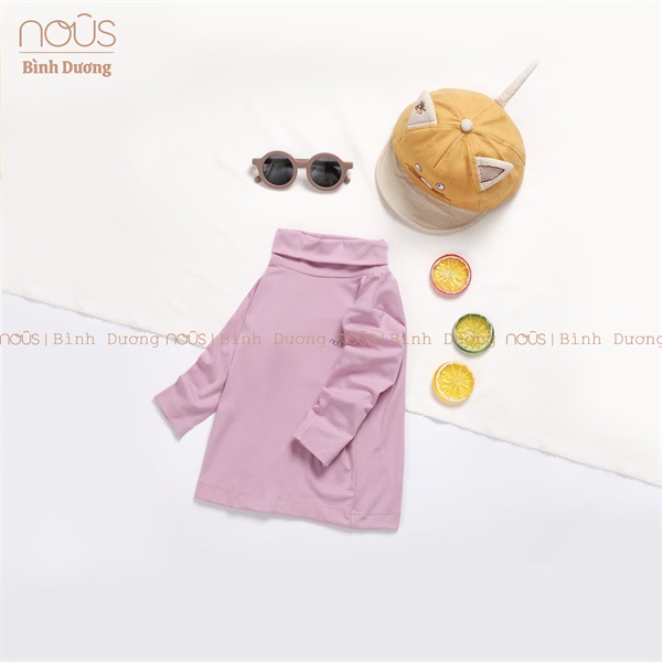 Áo cổ lọ Nous 3cm đến 5cm Nu Petit trắng 3 đến 24 tháng vải mềm mát, thấm hút tốt - Nous Bình Dương - Bipbipstore