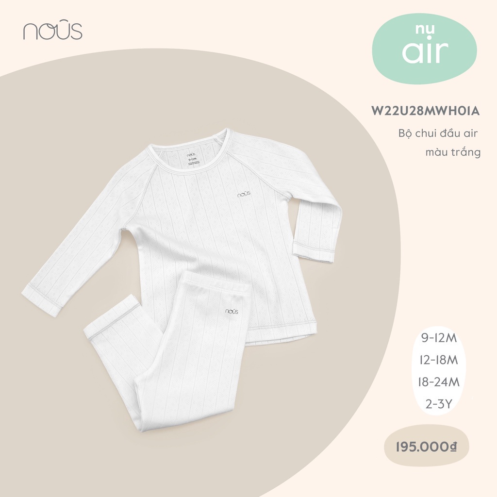 Bộ quần áo trẻ em dài tay bé trai, bé gái đủ từ 6 đến 24 tháng - Nous Bình Dương - Bipbipstore