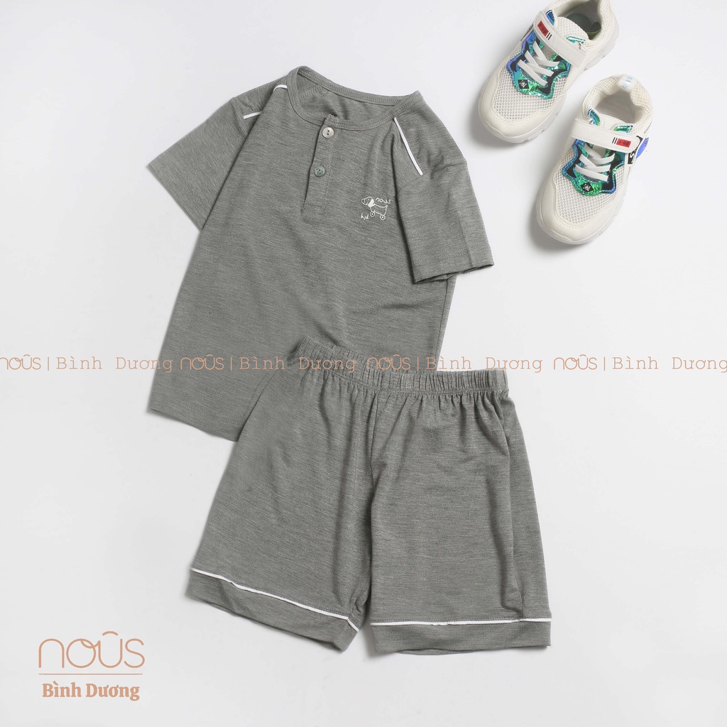 Bộ quần áo trẻ em nous kids bé trai họa tiết máy bay - Nu Doux - Nous Bình Dương