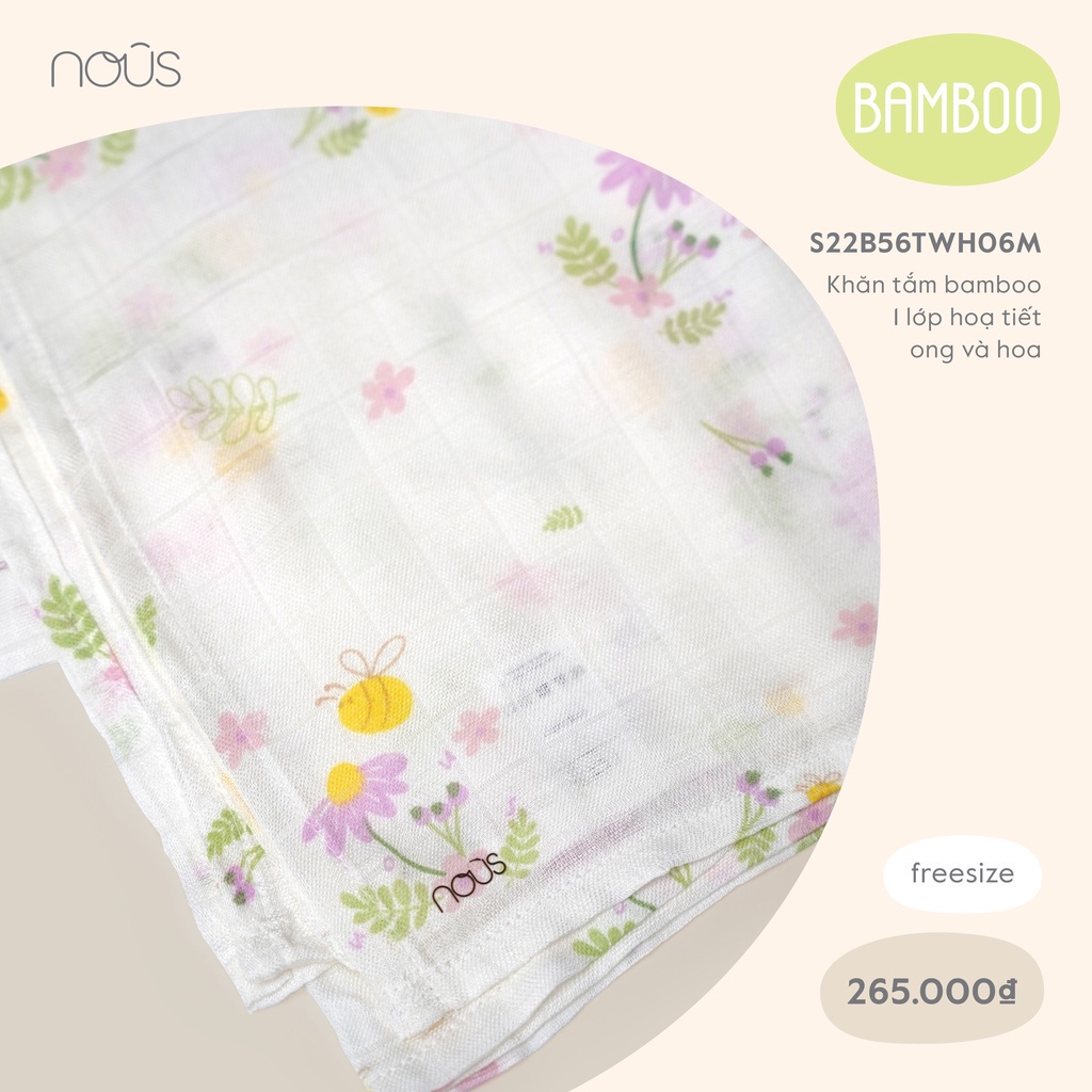 Khăn xô 1 lớp, 2 lớp, 3 lớp nous đủ màu- khăn cotton - khăn sợi tre - khăn bamboo - bipbipstore nous bình dương