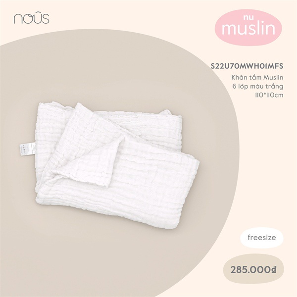 Khăn xô 1 lớp, 2 lớp, 3 lớp nous đủ màu- khăn cotton - khăn sợi tre - khăn bamboo - bipbipstore nous bình dương