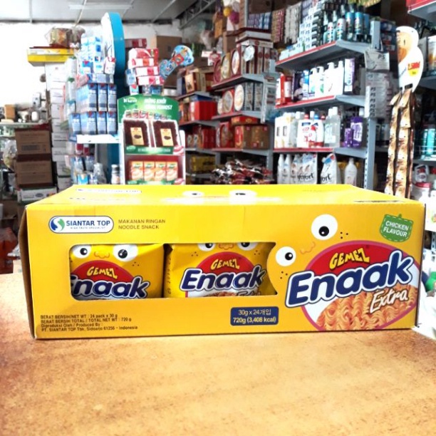 Snack mì Enaak hương gà Indonesia 24 gói×30g