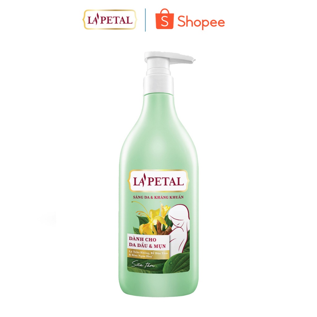 La’Petal Sữa Tắm Sáng Da & Kháng Khuẩn Dành Cho Da Dầu & Mụn Chai 500ml
