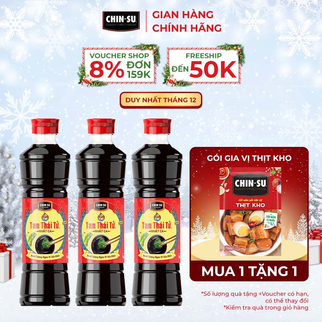 Combo 3 Nước Tương Tam Thái Tử Nhất Ca 500ml