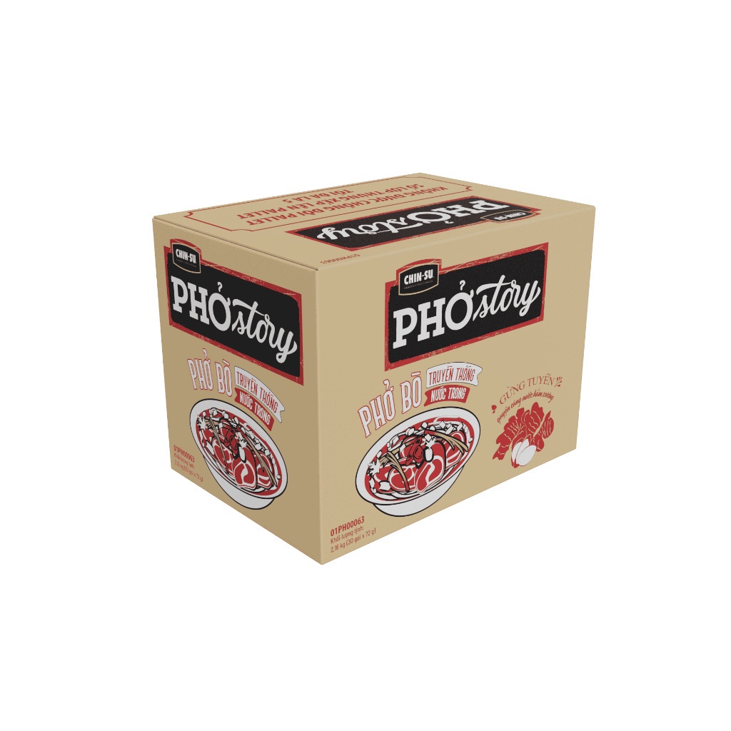 Phở Bò Phở Story  72gr- Thùng 30 Gói x 72gr