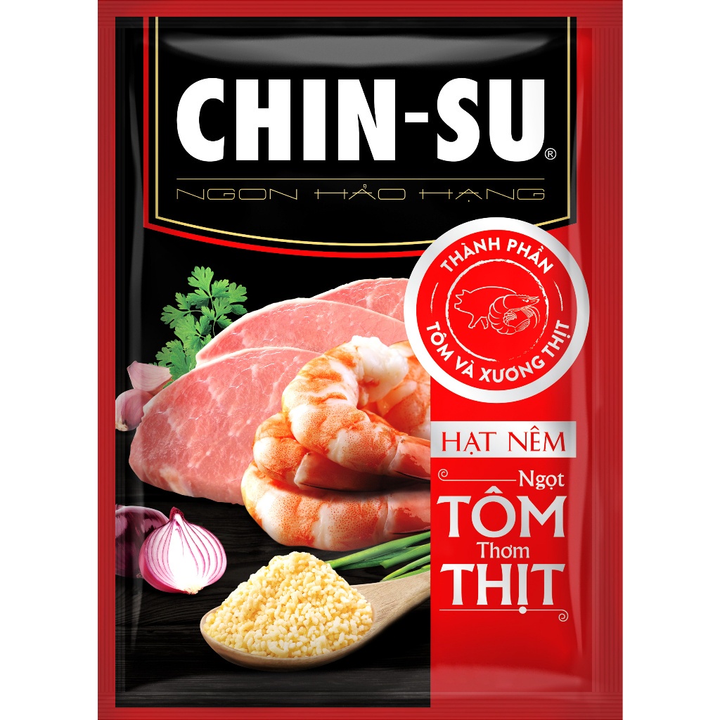 Combo 2 Hạt Nêm CHIN-SU Ngọt Tôm Thơm Thịt Gói 900g